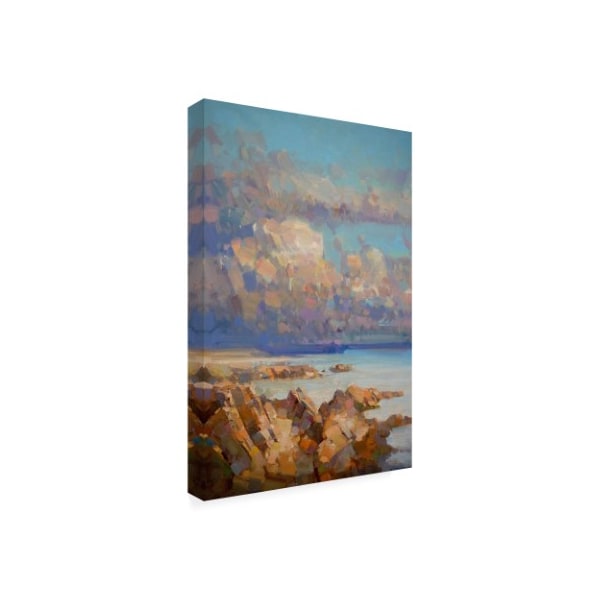 Vahe Yeremyan 'The Cliffs Painting' Canvas Art,16x24